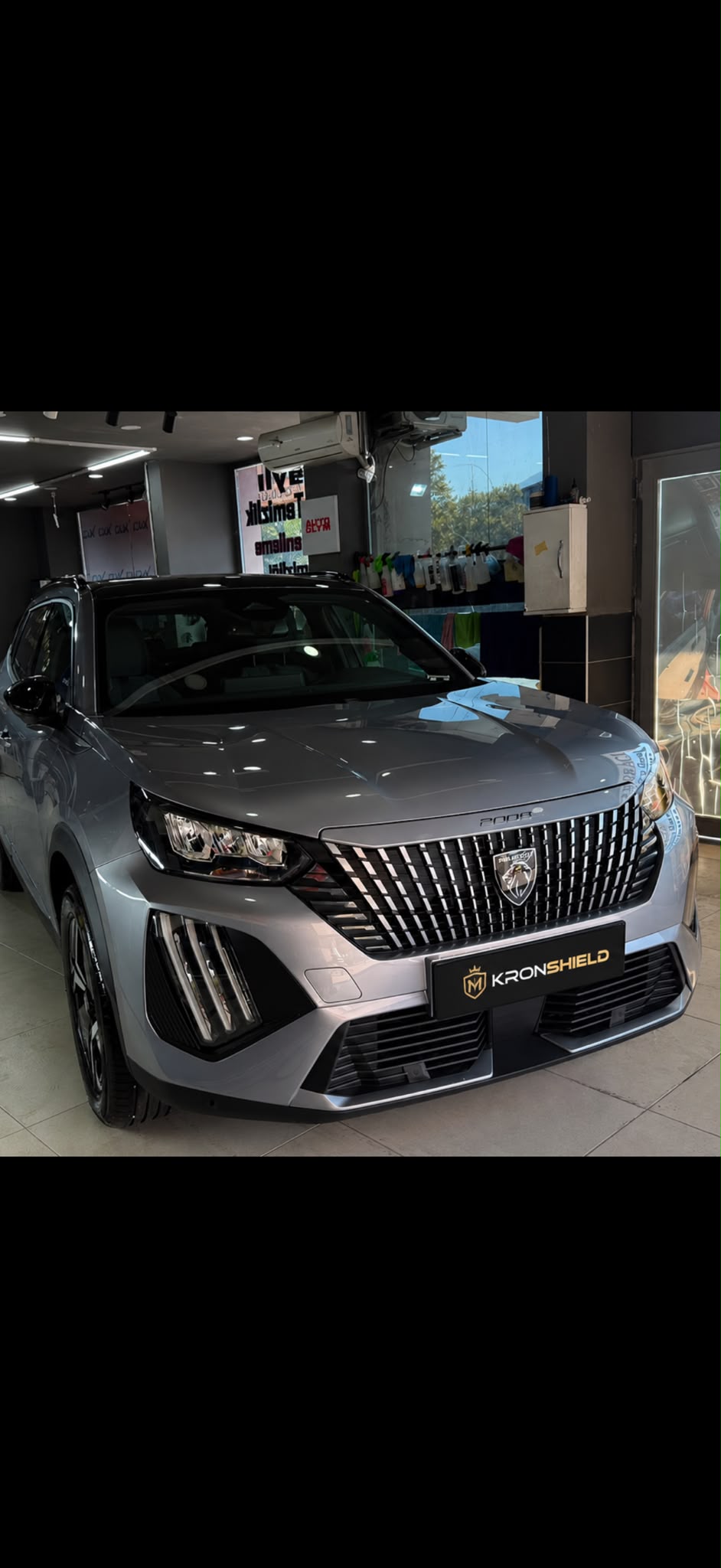 Kronshield uygulaması tamamlanan gri Peugeot