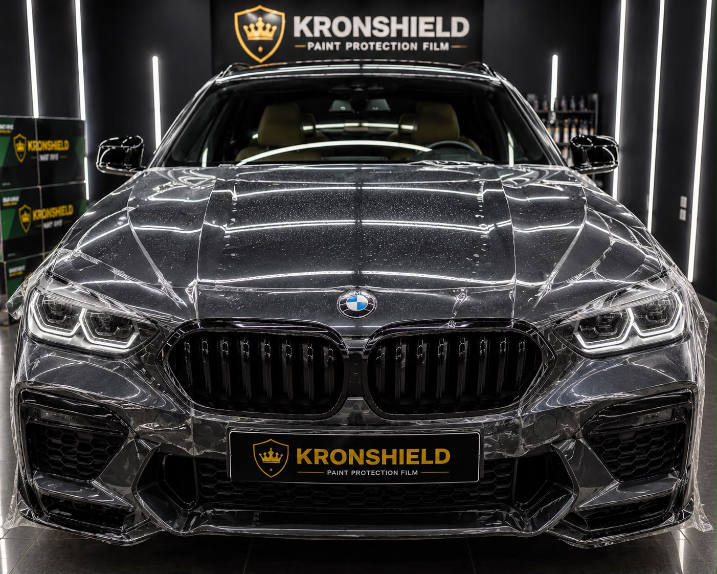 Kronshield clear PPF installation on a BMW